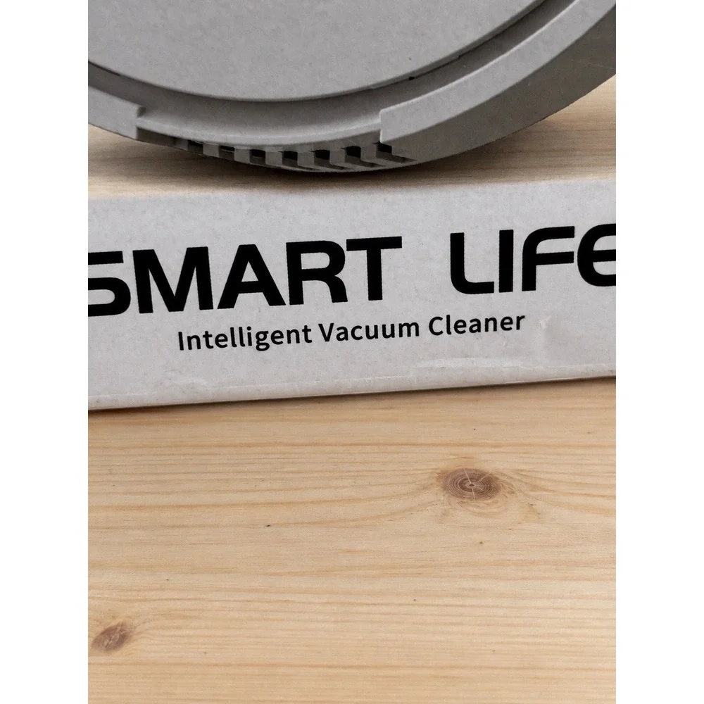 Smart Life Robotic Bagless Vacuum Cleaner, Black, USB Cable, Mop Pad, Brush[D]